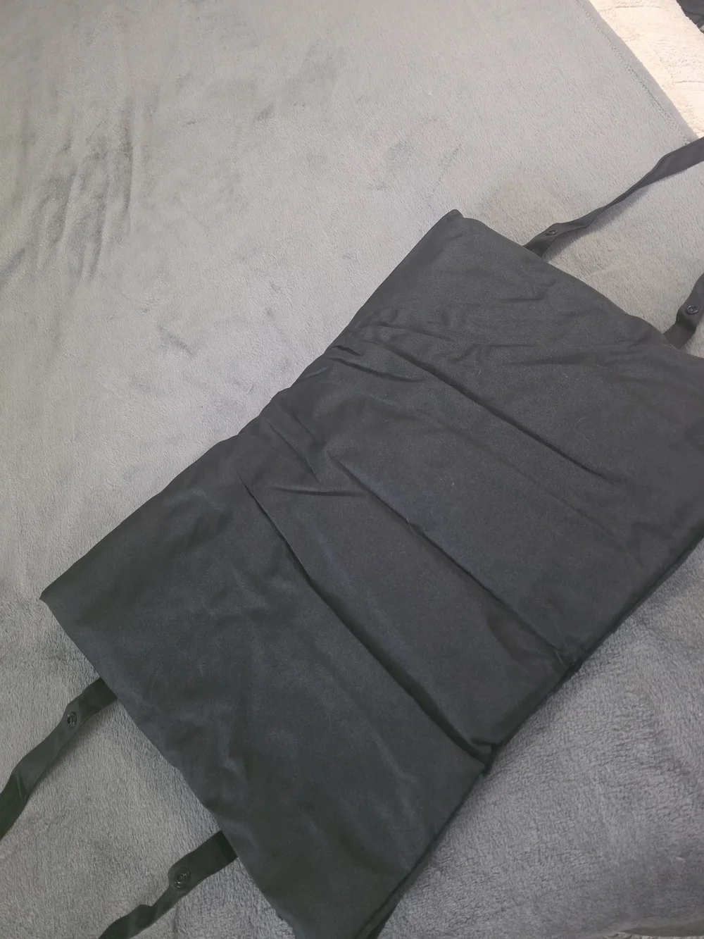 Pet Travel Mat & Tote — Black Dog Bed by
